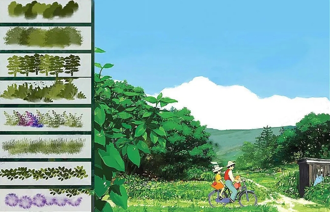 【1261期】152款宫崎骏画风画世界笔刷