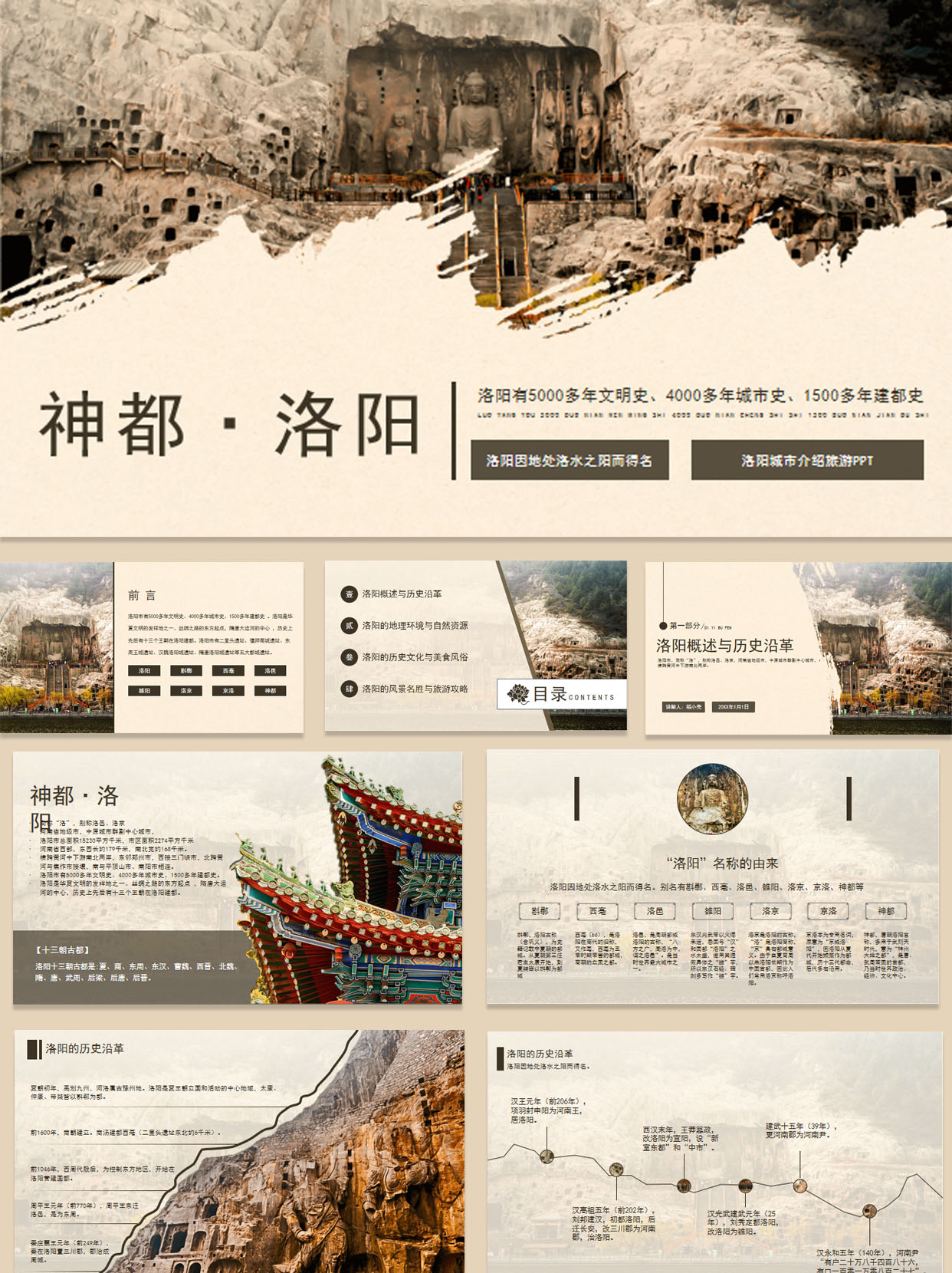 【1385期】古都洛阳旅游文化PPT